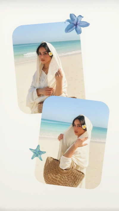 2 fotos, praia
