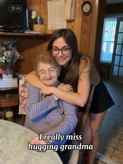 hugging grandma