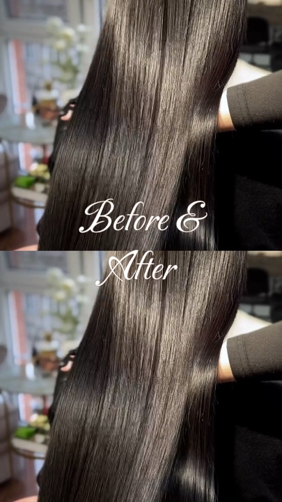 Antes e depois do cabelo