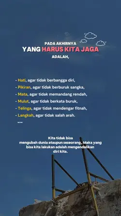 yg harus kita jaga