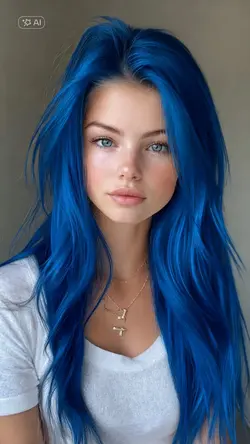 blue hair colour 