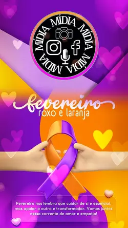 Roxo e laranja 
