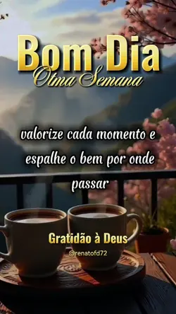 Mensagem de bom dia 