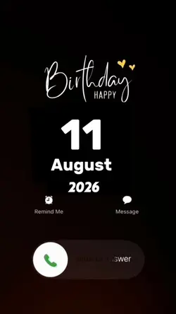 Hbd 11 August 2026 