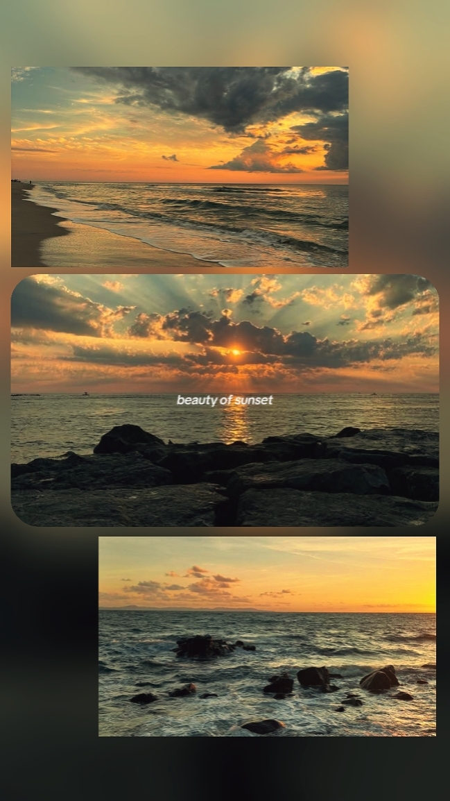 beauty of sunset
