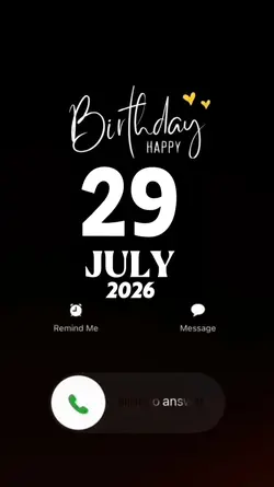 Hbd 29 July 2026 