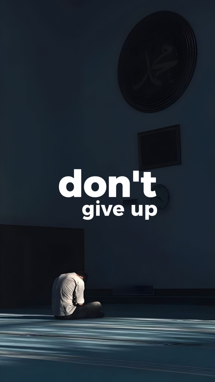 Geben Sie nicht auf 