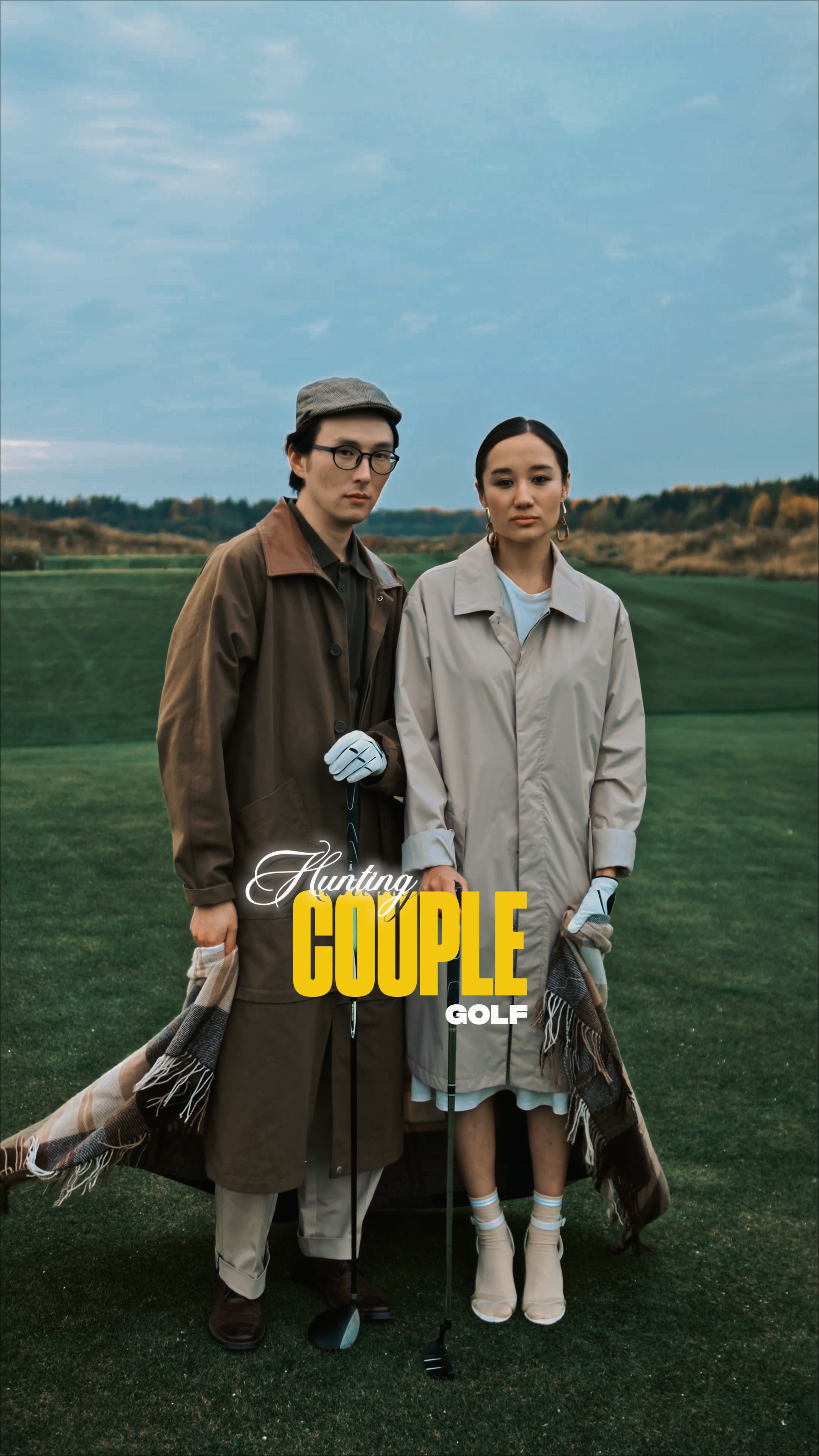 Hunting Couple Golf