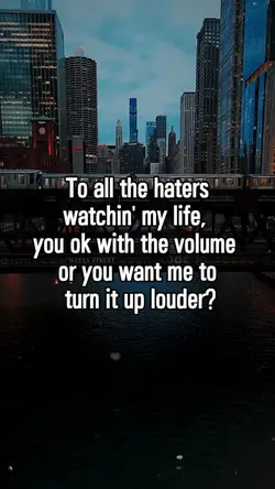 To all the haters