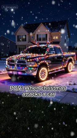 christmas car effect