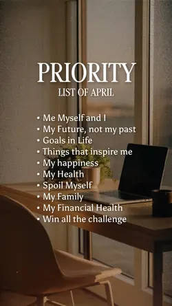 Priority in April 