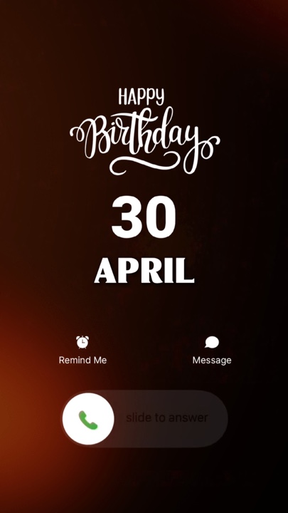 HBD 30 APRIL 2026