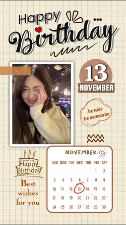 13 NOVEMBER BIRTHDAY
