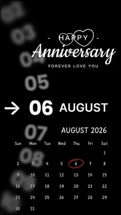 ANNIVERSARY 6 AUGUST