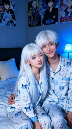 trend couple albino