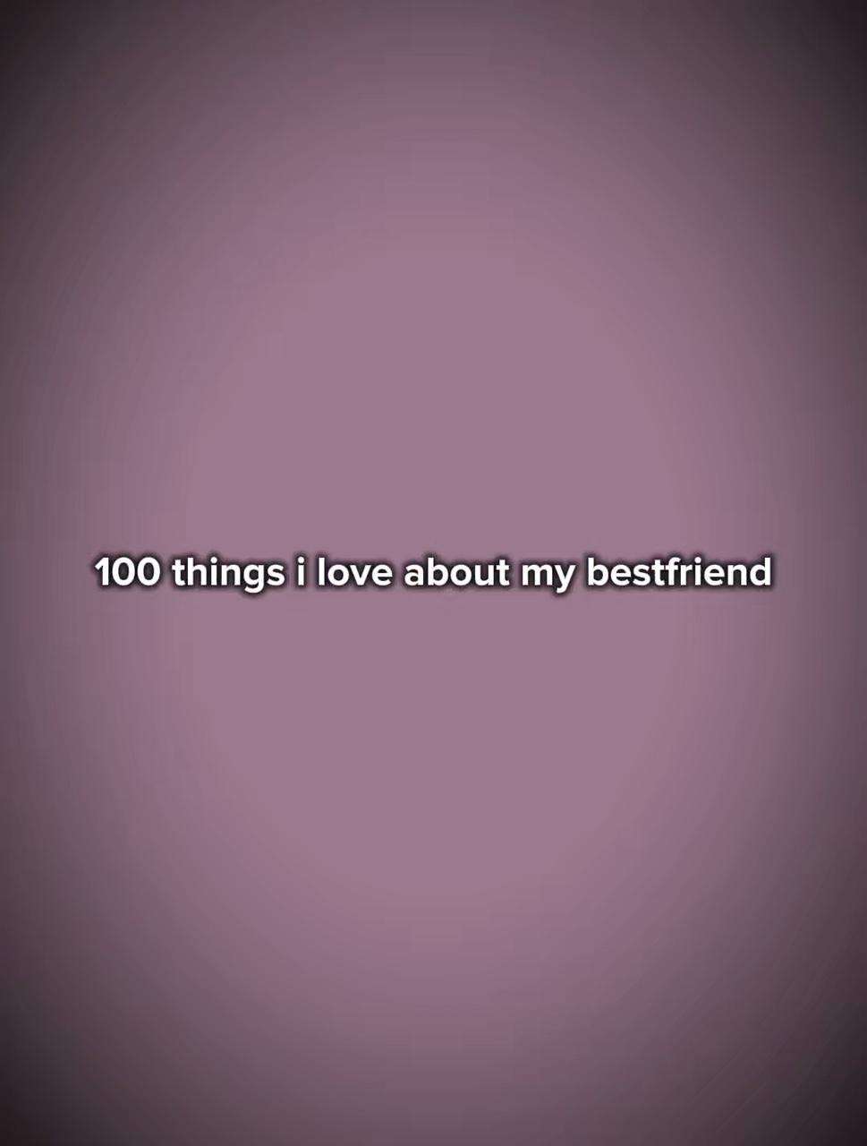 100Thingsilovemy