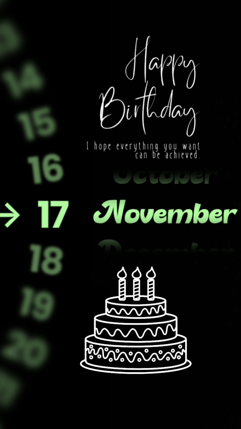 Hbd 17 de novembro