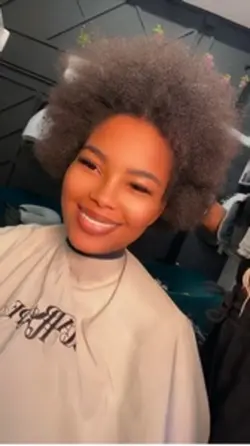 Platinum hair