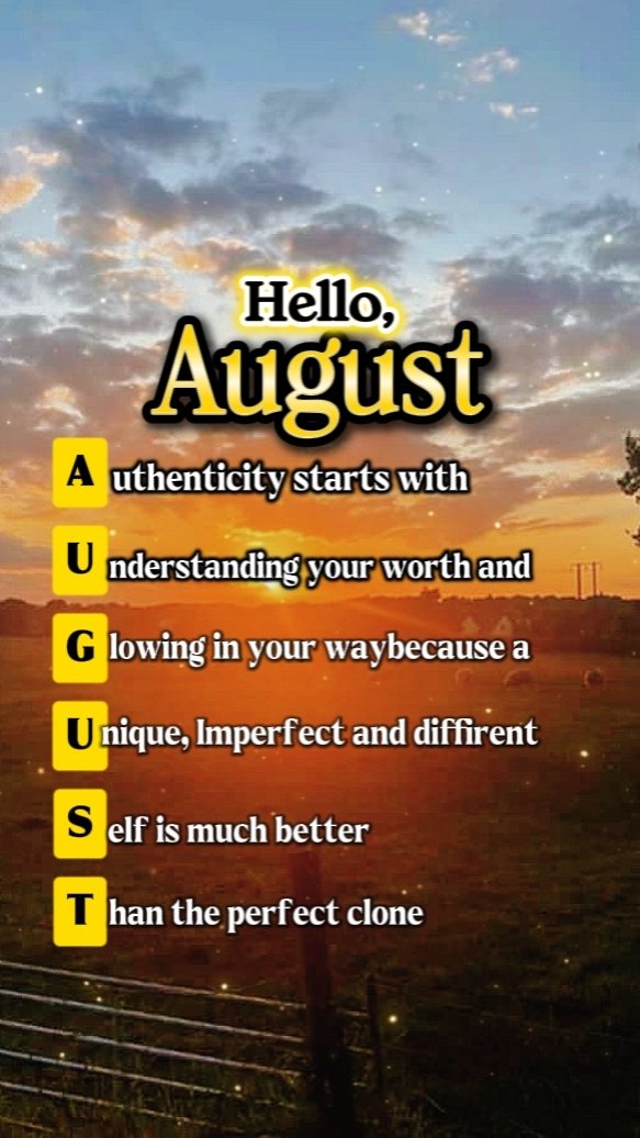 1ST SUNDAY OF AUGUST