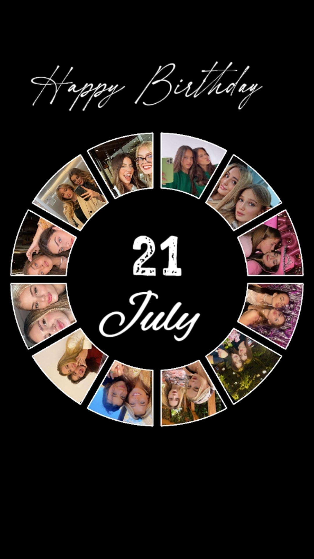 anniversaire le 21 juillet
