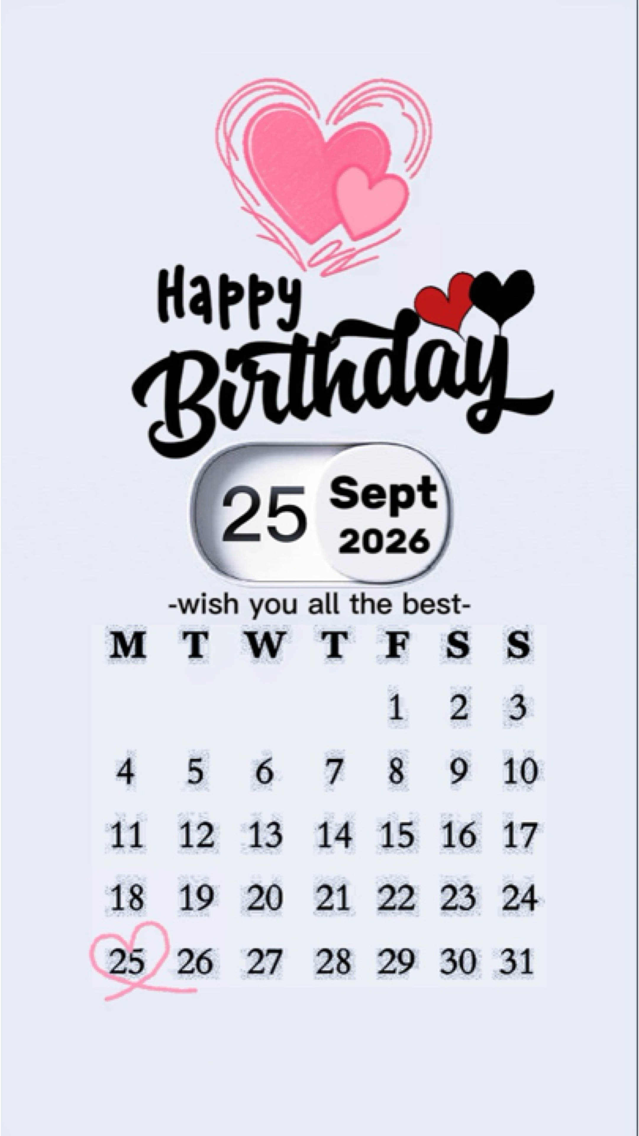 Hbd 25 sept
