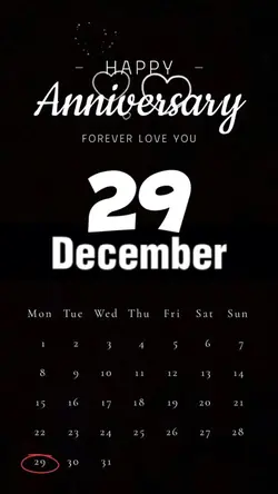 Anniv 29 December