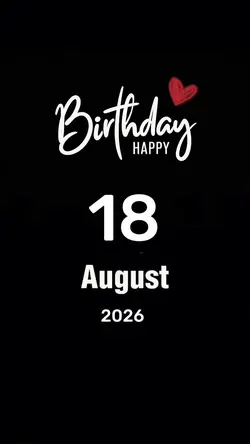 Hbd 18 August 2026 
