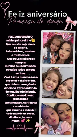 parabéns afilhada 