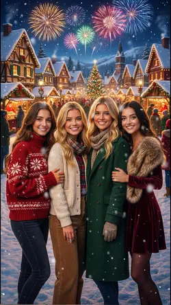 Xmas photo w/ friend