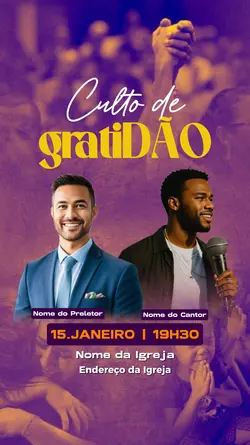 CULTO DE GRATIDÃO 
