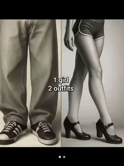 1 girl 2 outfits