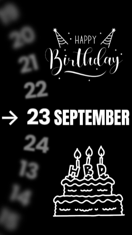 HBD 23 SEPT 2026 