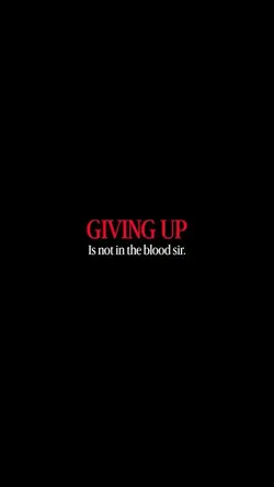 Giving Up