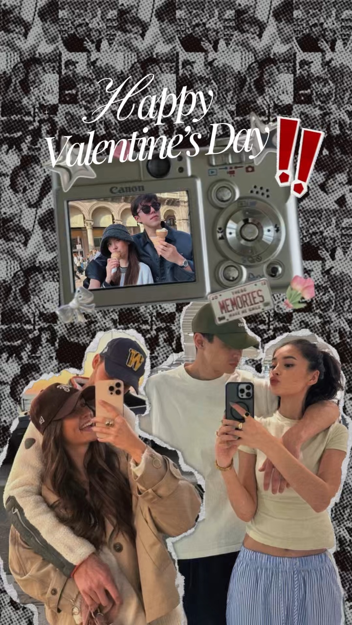 happy valentine grid