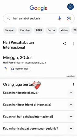 hari sahabat sedunia