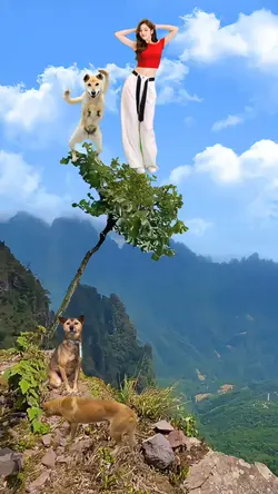 Cún nhảy theo nhạc 