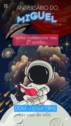 Convite astronauta 