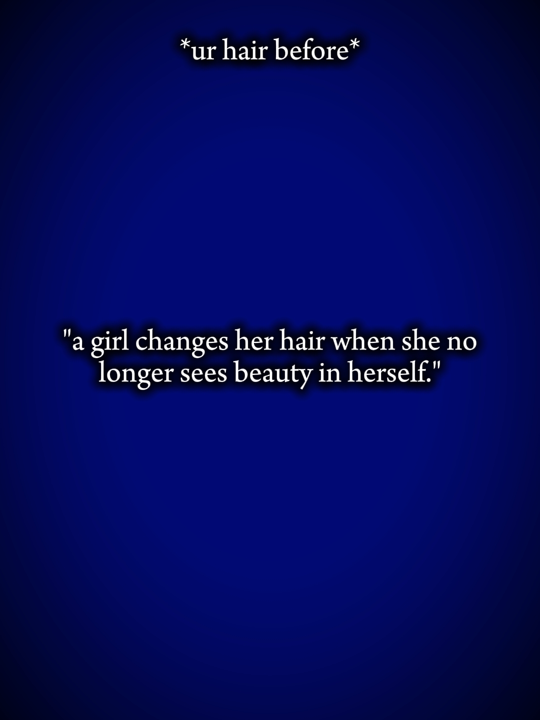 tes cheveux avant / maintenant