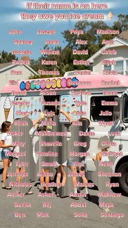 name = ice cream