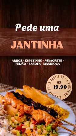 pede uma JANTINHA 