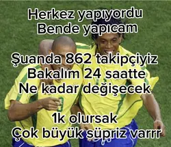 Bende yaptım