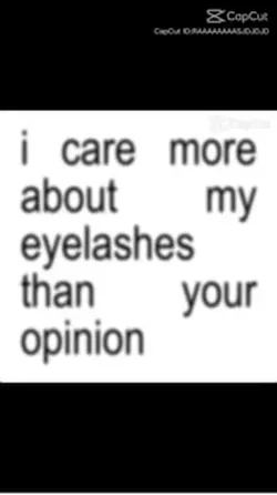 Eyelashes>ur opinion
