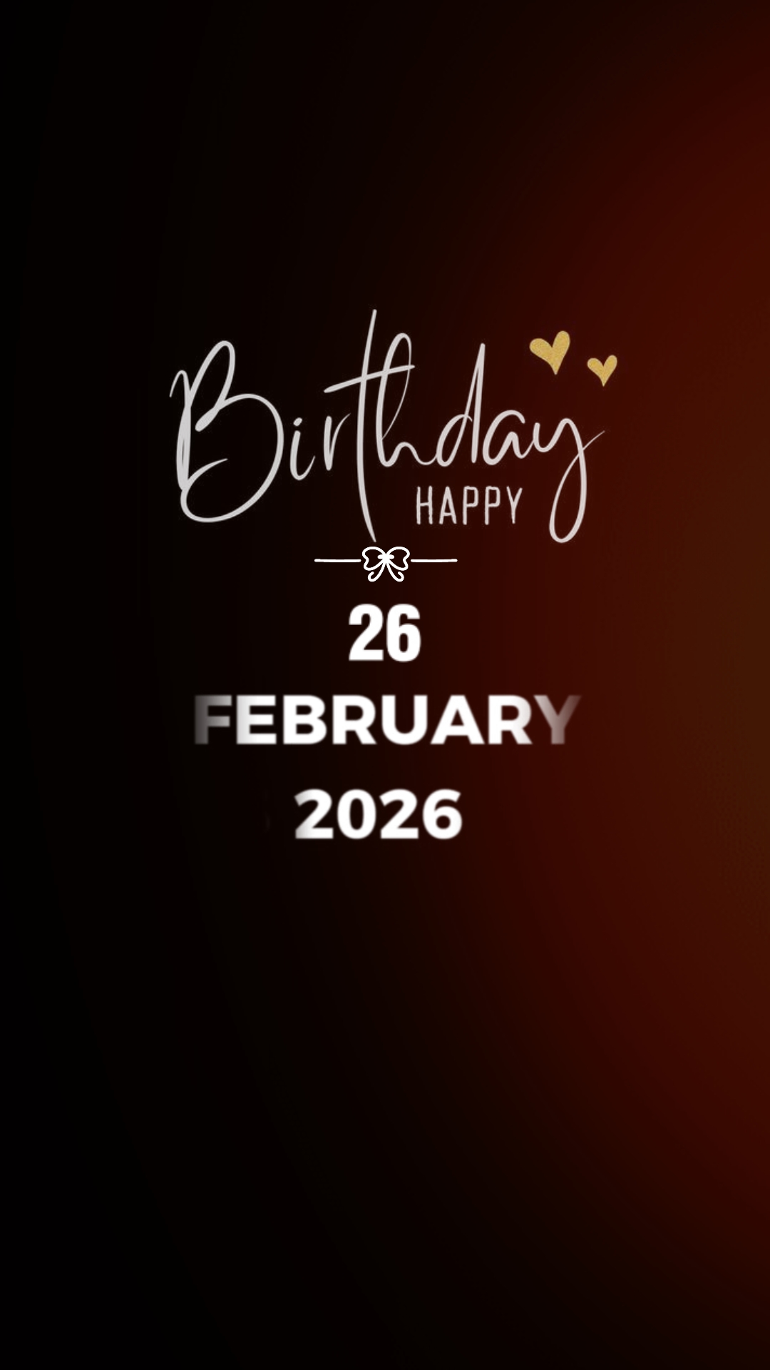HBD 26 DE FEBRERO