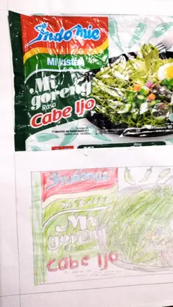 Menggambar iklan