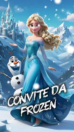 Convite Frozen 