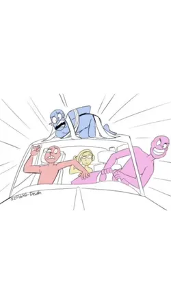 4 ppl in car group