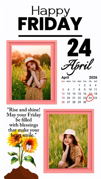 Friday 24 April 2026