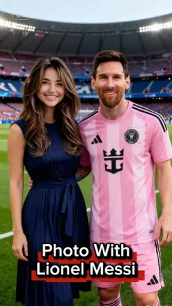 Photo with Messi 