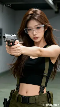 Ghép ảnh bắn súng 