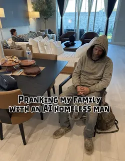 AI homeless man
